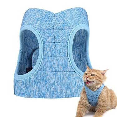 Imagem de Coleira para Gato com Guia Anti-Fuga Leve Respirável Ajustável Colete Macio Cachorro Premium Assegurado Lavável à Máquina