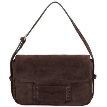 Imagem de Bolsa Baguete Pequena Em Camurça Luiza Barcelos 77771181-Feminino