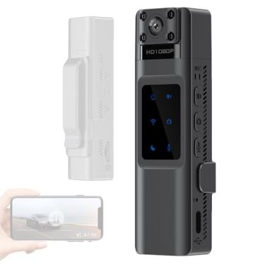 Imagem de Câmera de Ação Alta Clareza com Módulo WiFi Filmadora Portátil Ângulo Largo 170 Visão Noturna por Design Clip Capacidade