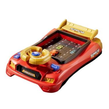 Imagem de simhoa Volante de brinquedo com simulador de direção, brinquedo educativo com controle de direção simulada, Versão Racing Vermelha