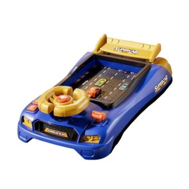 Imagem de menolana Simulador de direção com volante, brinquedo educativo com sons, simulador de direção para crianças, presente de aniversário para meninos, Versão Racing Azul