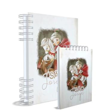 Imagem de Agenda Católica 2026 + Bloco de Anotações, São Jorge, Azul, Capa 1