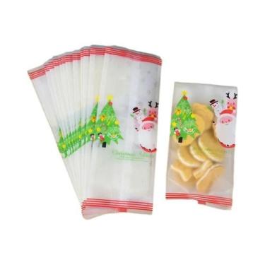 Imagem de Sacos De Doces De Natal Papai Noel Boneco De Neve 25 50pcs Embalagem D