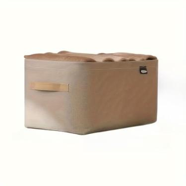 Imagem de Kit Organizador De Calça Jeans/Organizador De Guarda Roupa Arrumados/Separador De Roupa(Caqui,Kit 2 Pecas)