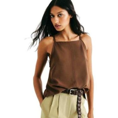 Imagem de Blusa Hering Feminina Halterneck Em Peach Touch-Feminino