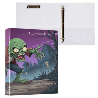 Imagem de Fichário pequeno para noite de zumbi assustador com prancheta, material escolar estético, prancheta de enfermagem resistente