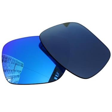 Imagem de Acefrog Lentes de reposição polarizadas de 1,5 mm para óculos de sol Oakley Sliver OO9262 57 mm, material atualizado, resistente a impactos, Azul gelo polarizado espelhado - 1,5 mm, One Size