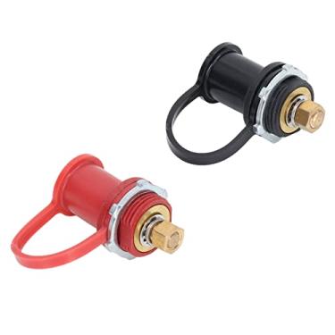 Imagem de Naroote Poste de Carregador de Bateria Marítima UL94 V-0 Com Tampa de Pino para Iates, Carros de Corrida, Preto e Vermelho