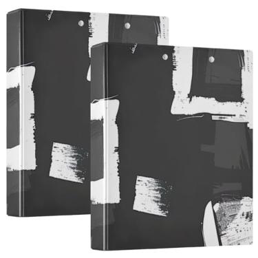 Imagem de Fichário colorido tie dye impermeável com 3 anéis, fichário de portfólio de 3 cm com bolsos de plástico para papel A4, fichários escolares práticos