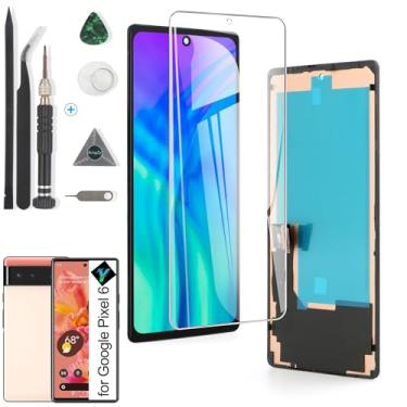 Imagem de YWLRONG Para Google Pixel 6 GB7N6, G9S9B16, G9S9B, GR1YH substituição de tela incell para Pixel 6 LCD Display Touch Screen Digitalizador Substituição com ferramentas
