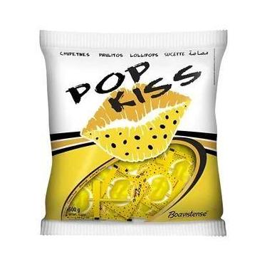 Imagem de Pirulito Amarelo Popkiss Maracujá Com 50un - Florestal