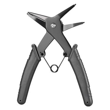 Imagem de Alicate de anel de pressão multifuncional, ferramenta de clipe conversível externo interno para reparo de máquinas, manutenção de equipamentos, montagem de precisão, serviço de garagem, 12 cm (preto)