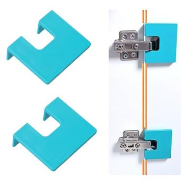 Imagem de QZAVIRE Gabarito de dobradiça de porta ajustável - Dobradiça fácil para instalação rápida de porta, guia preciso para corte de dobradiça, instalação de trava de carpinteiro em minutos | Gaveta de