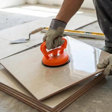 Imagem de Elevador de ventosa resistente, extrator de vidro de 12 cm para movimentação de azulejos e espelhos, ferramenta poderosa de remoção de amassados de carro, alça de placa de vácuo de garra única