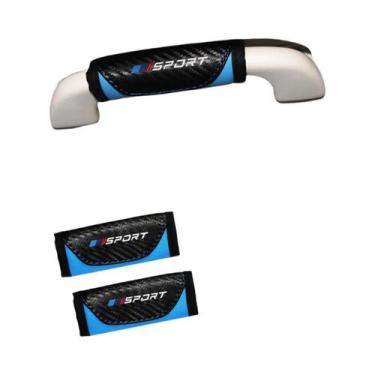 Imagem de Capa De Freio De Mão Para Carro Em Couro PU Fibra De Carbono Para Mulh