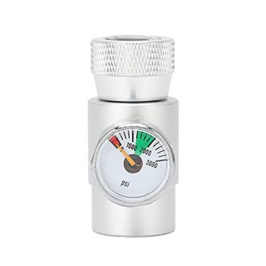 Imagem de Mingzhe Adaptador de Recarga de CO2 Regulador Gás Conector Cilindro Soda Prateado Com Manômetro 3000psi