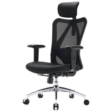 Imagem de Cadeira de Escritório Ajustável Ergonômica com Apoio de Braço, SIHOO M18 014, Preto