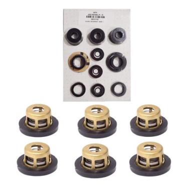 Imagem de Kit 6 Válvulas + Jg De Reparo Jp-75 Pulverizador Jacto - .