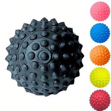 Imagem de 01 Bolinha Cravo Fisioterapia Anti Stress Mão Bola Pet Pés Massageador