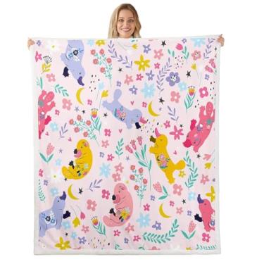 Imagem de Erosebridal Manta engraçada de ornitorrinco 127 x 152 cm, cobertor de lã de animal de desenho animado infantil para meninos e meninas, adolescentes, cobertor kawaii, cobertor de pelúcia de animais da
