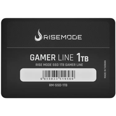 Imagem de SSD Rise Mode Line 1TB SATA 2.5”, Velocidade 535MB/s Leitura e 435MB/s Gravação, Alta Capacidade e Desempenho para PC e Notebook – Preto – RM-SSD-1TB