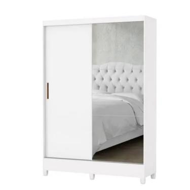 Imagem de Guarda Roupa Santiago 2 Portas Plus Com Pés Branco  Carioca