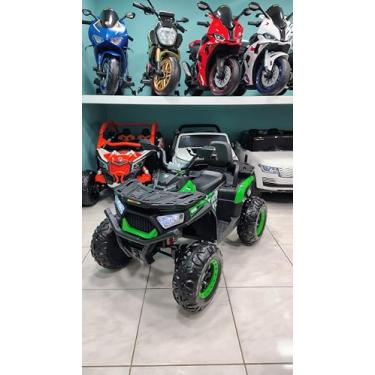 Imagem de Quadriciclo Elétrico Infantil 12V, Branco, Capacidade 50kg