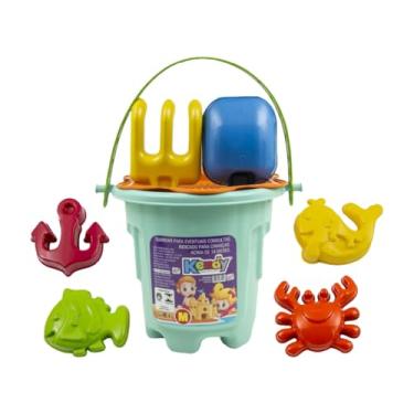 Imagem de Balde De Praia Império M Kit Infantil Areia Parque Verão