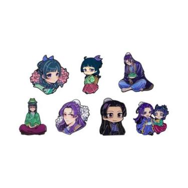 Imagem de Pins De Esmalte De Menina Anime, Distintivo De Manga Japonesa Para Moc