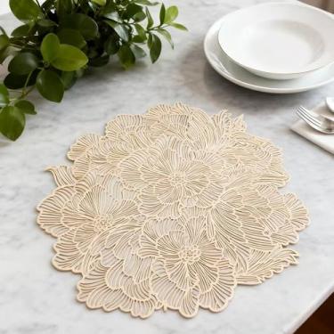 Imagem de Jogo americano de PVC para restaurantes – Tapetes de proteção de mesa à prova de óleo e isolamento térmico à prova d'água