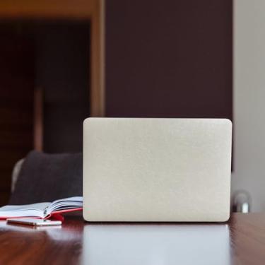 Imagem de Funut Capa vintage para MacBook Pro de 13 polegadas M2 2025-2023, 2022-2016 A2338 M1 A2251 A2289 A2159 A1989 A1708 A1706, capa rígida de plástico encerado vintage e capa de teclado, bege