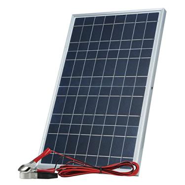 Imagem de Kit de Painel Solar 30W com Clamp Jacaré 12V 18V Água IP65 Design Portátil Compacto Monocristalino Alta Conversão para Uso Indoor em Casa Camping e Trekking Economia Energia