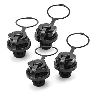 Imagem de Substituição de Válvula Ar para Barco Inflável com Tampa à Prova Vazamentos Acessório Inflação Unidirecional Balsa Borracha Kayak Canoa Feito PP Premium resistente corrosão