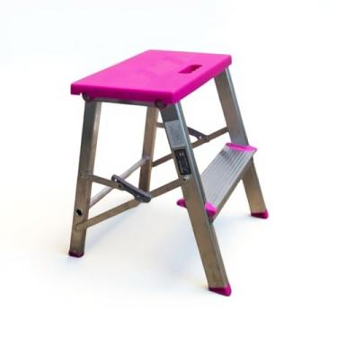 Imagem de 2 Degraus Banqueta Pequena Dobravel Domestica Cozinha Apartamento