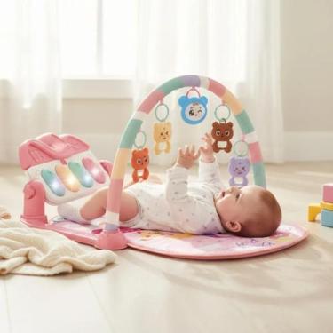 Imagem de Tapete de Atividades para Bebê Musical com Piano e Arco de Brinquedos 