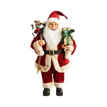 Imagem de Boneco De Papai Noel, Enfeites De Tecido, Decorações De Cena De Natal,