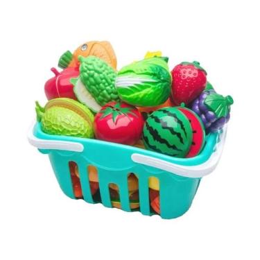 Imagem de Conjunto De Brinquedos De Cozinha Infantil Para Cortar Frutas E Vegeta