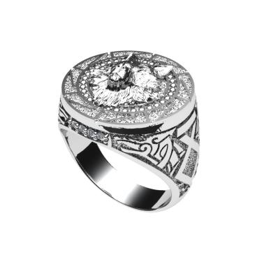 Imagem de Anel raposa prata 950