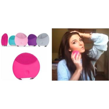 Imagem de Limpeza Facial Profissional Massageador Luxo Beleza - Limpeza Profunda com Tecnologia T-Sonic | Cor:Rosa