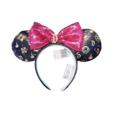 Imagem de Tiara De Orelhas Da Minnie Mouse Com Lantejoulas Rosa Disney Space Mou