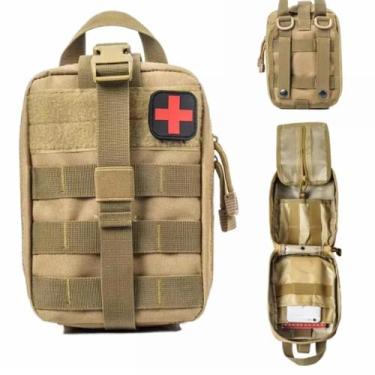 Imagem de Bolsa Camuflada Kit Sobrevivência Camping Emergência - Genérico