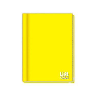 Imagem de Caderno Credeal 1/4 Cd Cost Linhas Amarelo 48fl