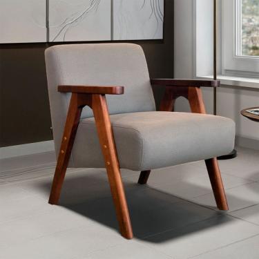 Imagem de Poltrona America em Madeira Eucalipto Movellu Home