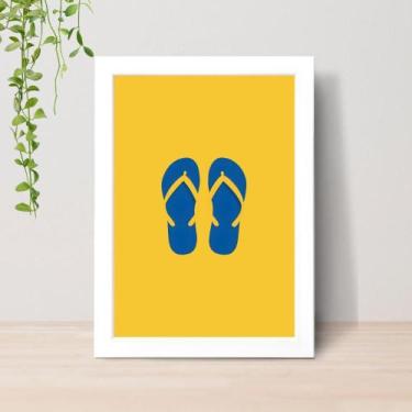 Imagem de Quadro Brasilidades Arte Brasileira A4 C/ Moldura e Vidro 15 Cor: Bran