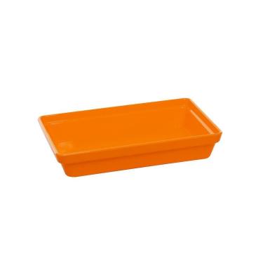 Imagem de Travessa Stillo Rasa Vemplast P Tropical Laranja