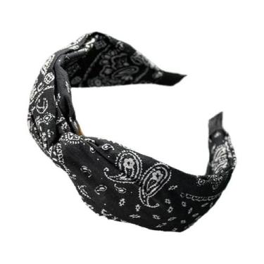 Imagem de Faixa De Cabelo Larga De Algodão Com Estampa Floral Para Mulheres, Ace
