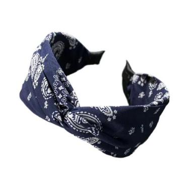 Imagem de Faixa De Cabelo Larga De Algodão Com Estampa Floral Para Mulheres, Ace