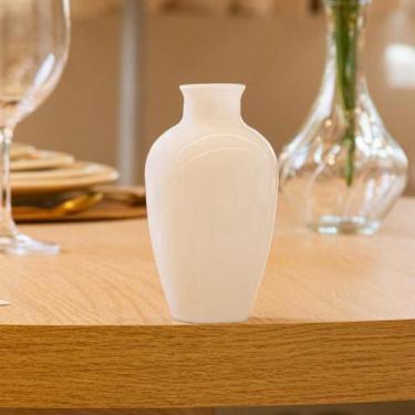 Imagem de Vaso Dália 13cm x 7cm Branco Vidro Lyor