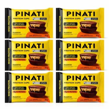Imagem de Kit 6 Protein Cups Pasta De Amendoim 5G Proteína Pinati 21G