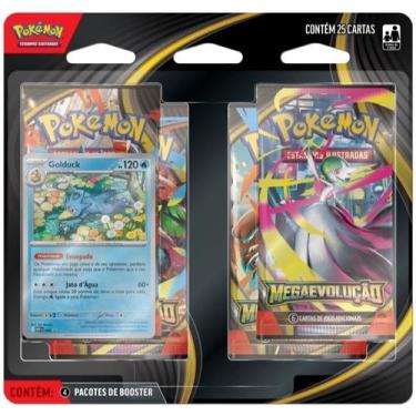 Imagem de Blister Quádruplo - Mega Evolução Golduck ME01 - Pokémon TCG - Copag -